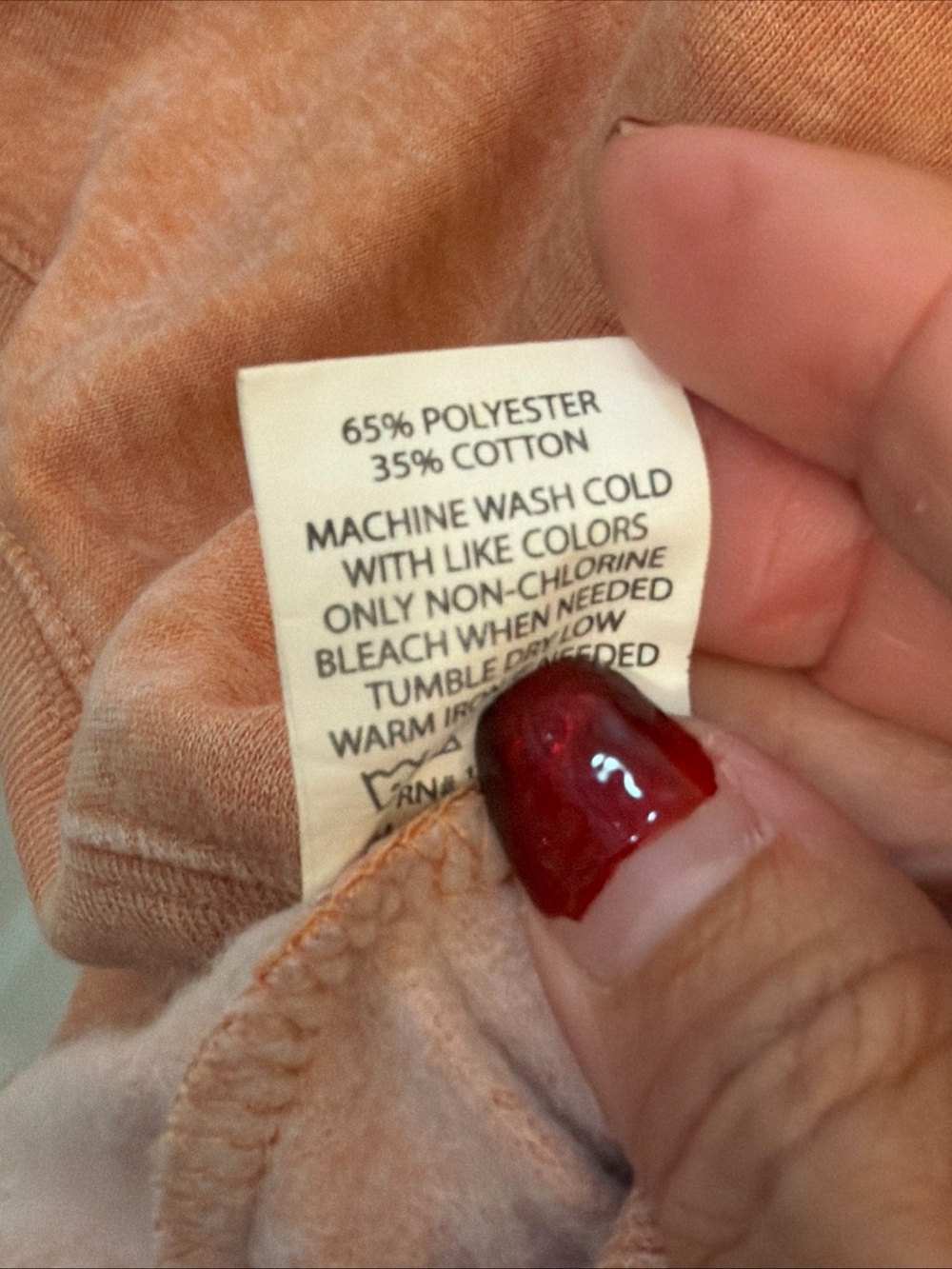Simply Southern Peach Crewneck Sweatshirt - Picture 4 of 7